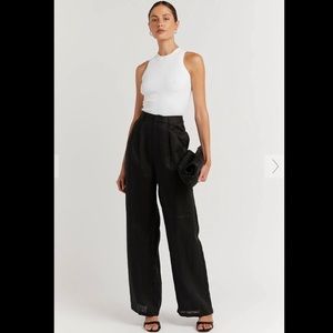 DISSH Norah Black Linen Pants